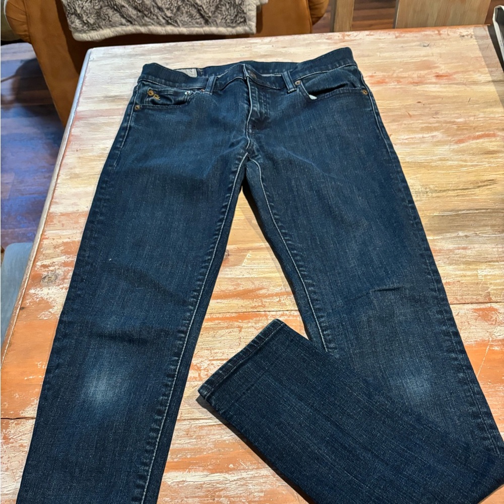 Tompkins skinny , stretch jeans, mid rise.